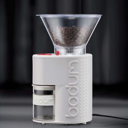 Electric White Coffee Bodum Bistro Conical Burr Grinder